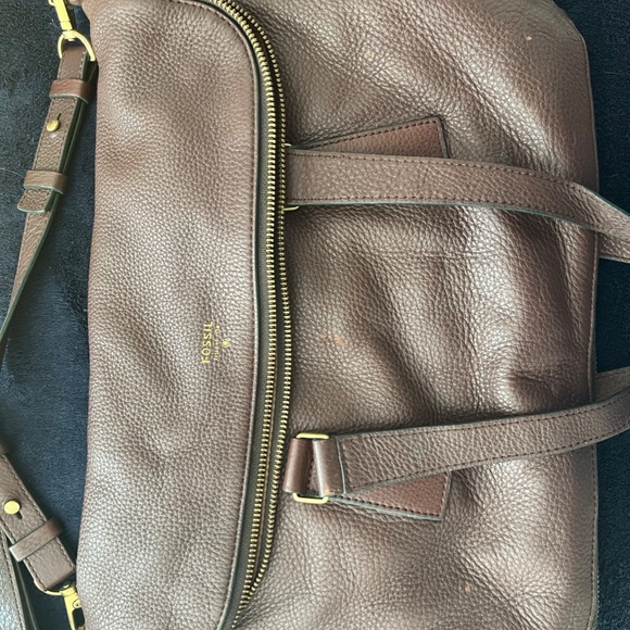 Fossil Leather Satchel - Picture 5 of 7